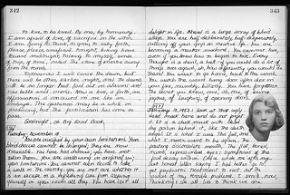 Página del diario escrito por la poetisa norteamericana Sylvia Plath entre 1950 y 1953. 