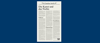 Buchcover: Die Kunst und das Nichts