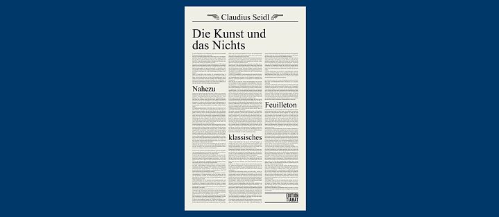 Buchcover: Die Kunst und das Nichts