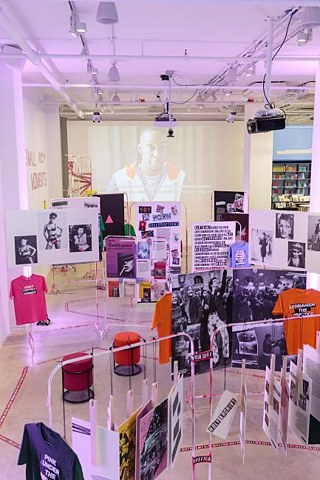 The whole exhibition seen from above