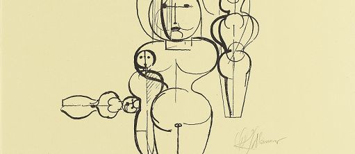 Oskar Schlemmer: Concentric group, map plan K1, 1921 
