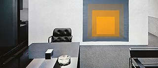 Executive guest area, upper level, Harry Seidler © Penelope-Seidler Tapestry © Josef and Anni Albers Foundation