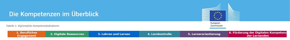 Digitale Kompetenzen im Überblick/Ausschnitt