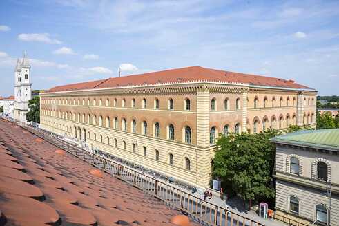 Bavarian State Library in Munich (Bavaria)