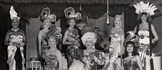 Cast of floor show at Finocchio’s nightclub, 1958