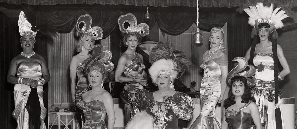 Ensemble einer Kleinkunstbühne in Finocchios Nachtklub, 1958