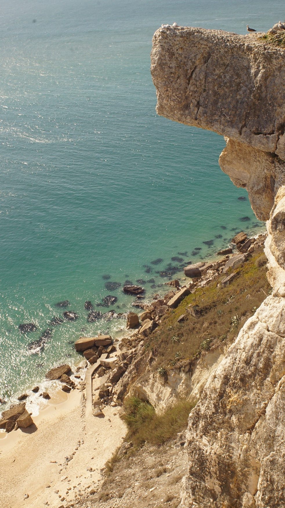Wir besuchten auch verschiedene Strände an der Atlantikküste - hier bei Nazaré