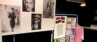 The exhibit on opening night.