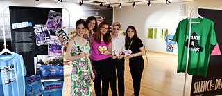 Our Team after the opening. (left to right Mary Claire Phillips, Lena Jöhnk, Elizabeth Schreiber-Byers, Raleigh Joyner, Angelika Reiss)