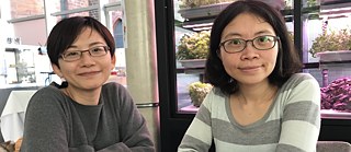 Die Organisatoren des Taiwan Film Festivals Berlin 2019, Wang Ching-Ying (rechts) und Yu Ting-Wei.