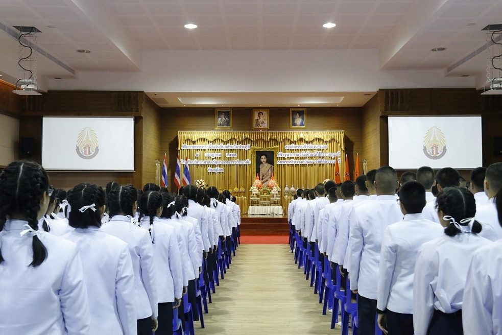 Die offizielle Versammlung in der Aula