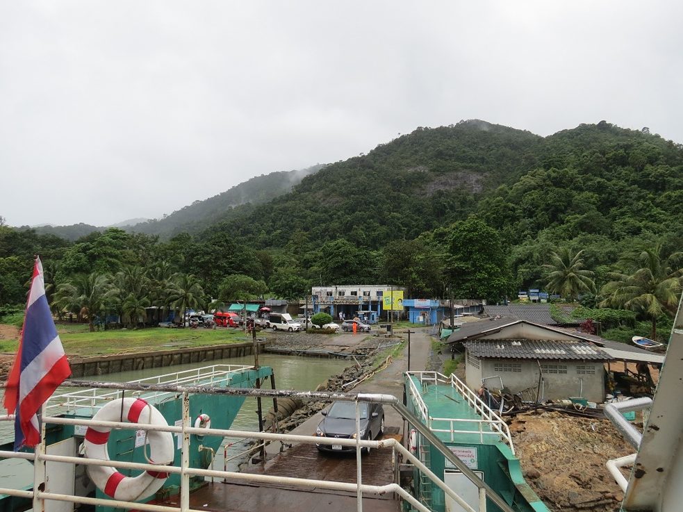 Letztes Bild von der Insel bei der Abfahrt mit der Fähre zurück zum Festland