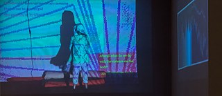 The two channel video and sound installation Somatic TaleOhrZ 1, 2019, by Vassiliea Stylianidou