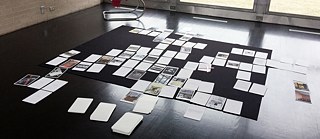 A few hours later the grid had changed into a more dynamic constellation, one that seemed based on a game that I had suggested in an accompanying rulebook