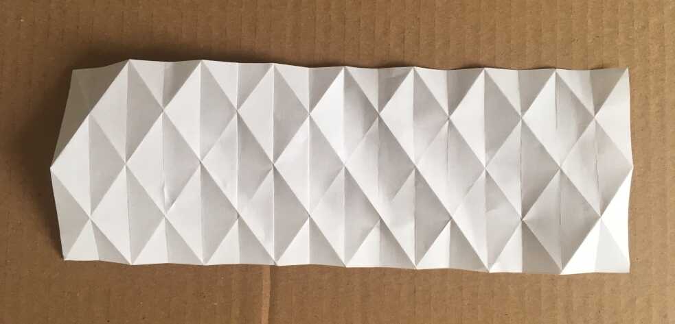 Example of folded sheet from Bauhaus DIY Kit