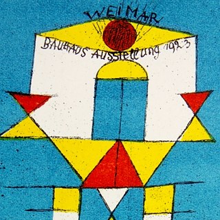 Paul Klee - Exhibition Postcard for the Bauhaus exhibition in Weimar 1923