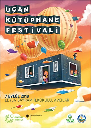 Die "Fliegende Bibliothek" &copy; © Goethe-Institut Istanbul Die "Fliegende Bibliothek"