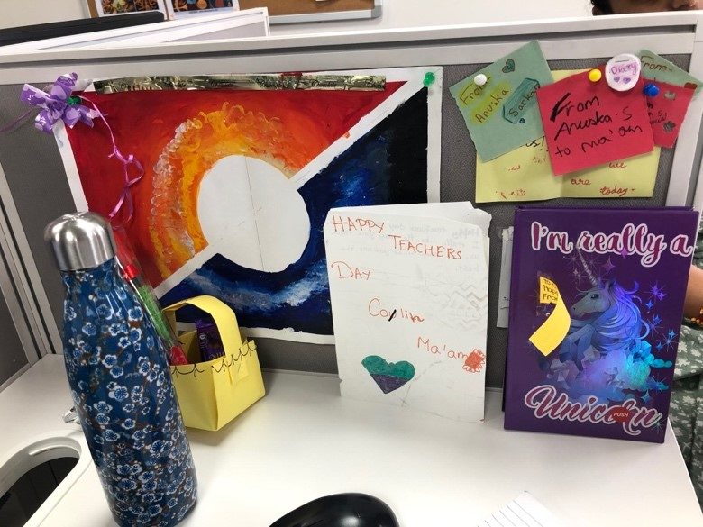 Geschenke am Teacher's Day