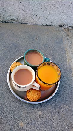 Nachmittagskaffee in der 1 Shanthi Road