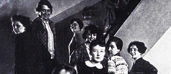 Weaving Class on the Bauhaus Stairway in Dessau 1927/28