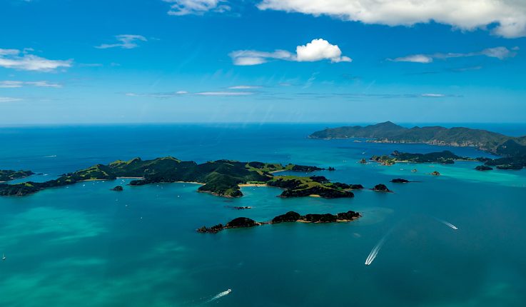 Bay of Islands, Luftaufnahme