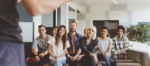 Insegnante con corsisti