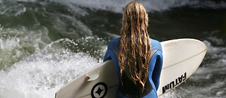 Surfer at Eisbachwelle