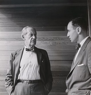 Walter Gropius and Harry Seidler, May 1954, by Max Dupain. Collection: National Portrait Gallery, Canberra. Purchased with funds provided by Timothy Fairfax AC, 2003
