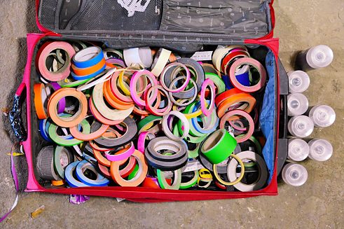 Tape that. Schülerworkshop und künstlerische Installation
