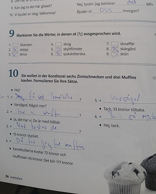 Eine Seite aus meinem aktuellen Schwedischlehrbuch © © Stefan Zielasko Eine Seite aus meinem aktuellen Schwedischlehrbuch