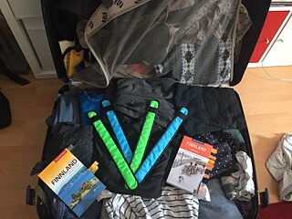 Mein Koffer für Finnland