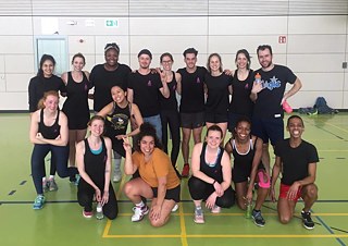 Berlin Netball players at a mini-tournament