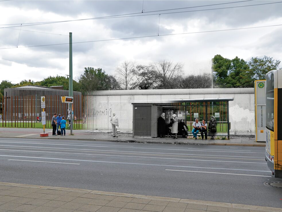 Bernauer Straße 1982/2015, Montage