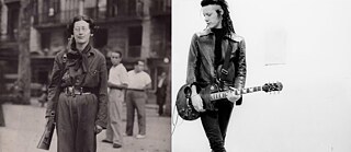 Simone Weil (links) und Robin Finck (rechts) 1994