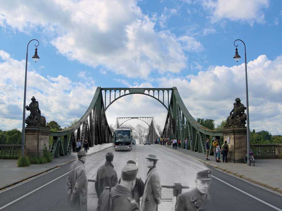 Glienicker Brücke 1962/2015, Montage