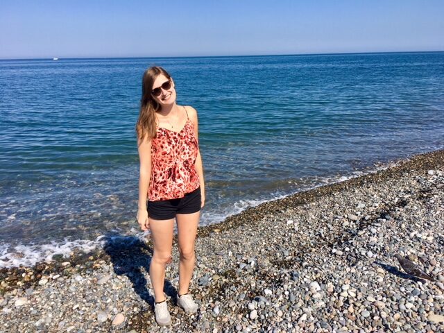 Ich am Strand von Batumi