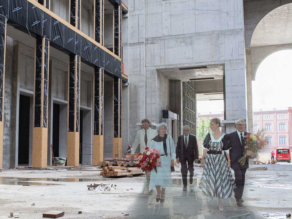 Berlin-Mitte 1984/2015, Montage, Ausschnitt, Remix