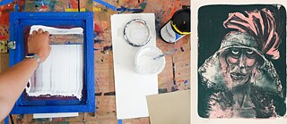 ATELIER DE SÉRIGRAPHIE DANS L’EXPOSITION « OTTO DIX »  