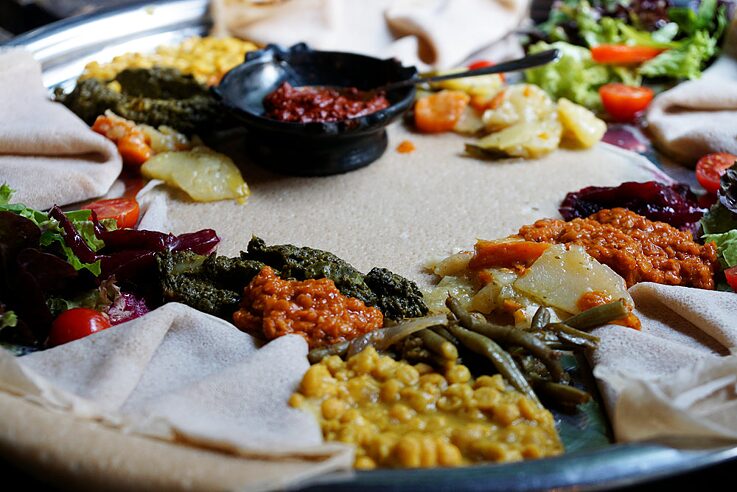 Ethiopian mixed platter