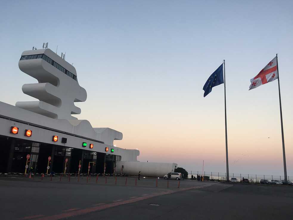 Grenzübergang Georgien am frühen Samstagmorgen