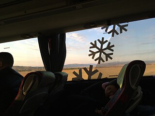 Blick aus dem Bus