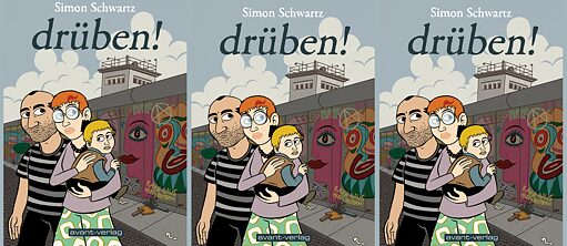 Обложка романа „drüben!“ - «туда!» 