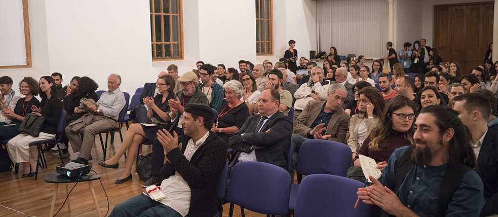 At the opening of the festival in the Kapellhaus of Baku, site of the Goethe-Zentrum