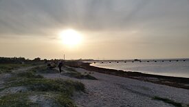 und der Öresundbrücke (etwas vernebelt im Hintergrund) auf der anderen Seite.
