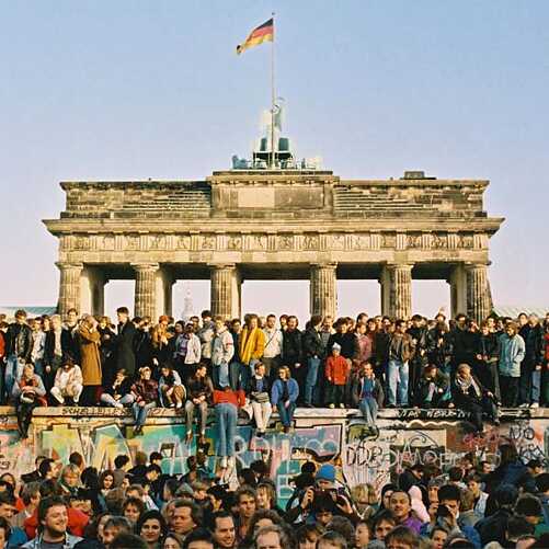 El muro el 9 de noviembre 1989