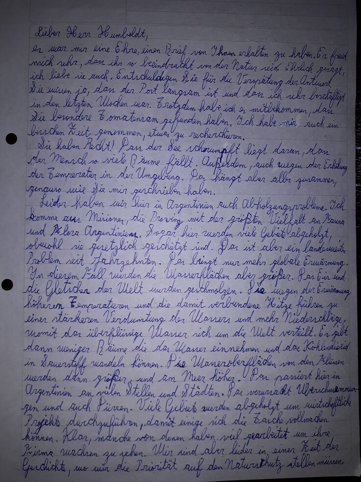 Der Brief von Rodrígo Agustín Neis I