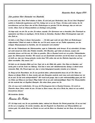 Der Brief von Romina Sol De Palma I