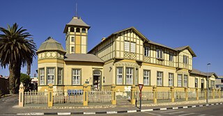 Woermann-Haus: historisches deutsches Kolonialgebäude in Swakopmund, Namibia