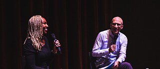 Opal Tometi und Thomas Mann Fellow Armen Avanessian