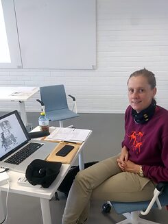  Anna Haifisch Aalto-yliopistossa syyskuussa 2019